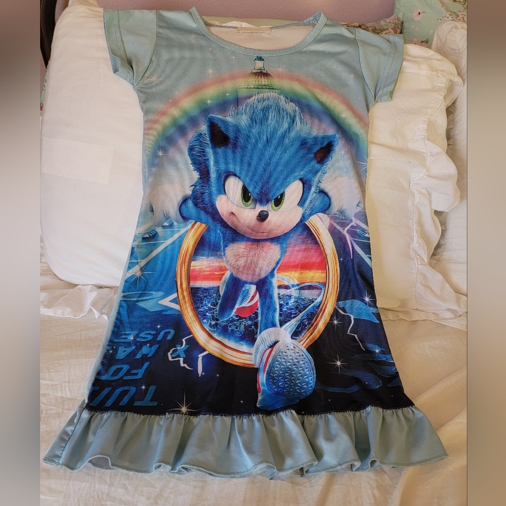 Sonic the Hedgehog Graphic PJ Dress